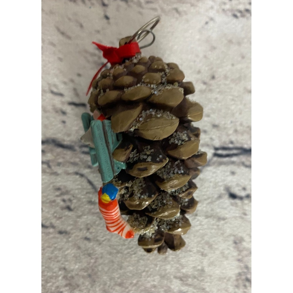 Vintage Hallmark‎ Keepsake Pinecone Mouse Home Christmas Tree Ornament - Picture 4 of 4